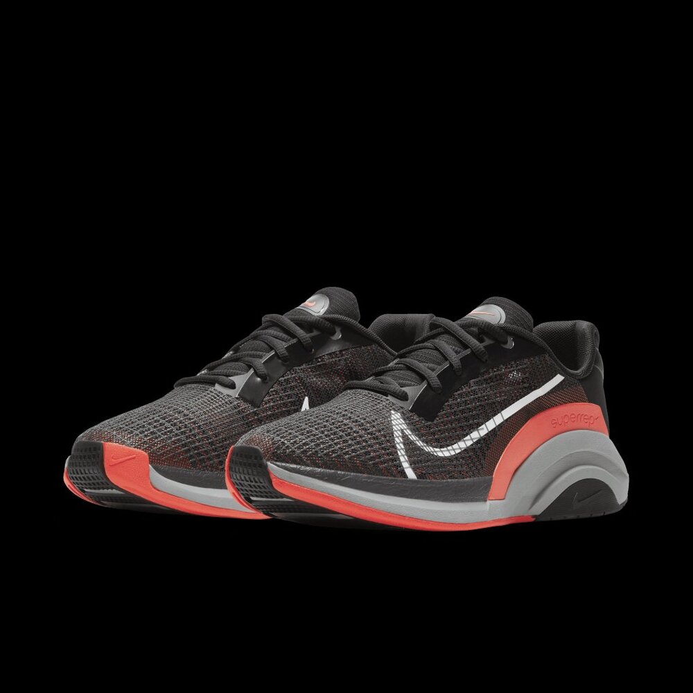 Nike Women's Black Orange ZoomX SuperRep Surge Mesh Athletic Training Shoes Sz 9